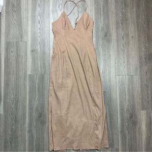 Zara Tan Midi Dress